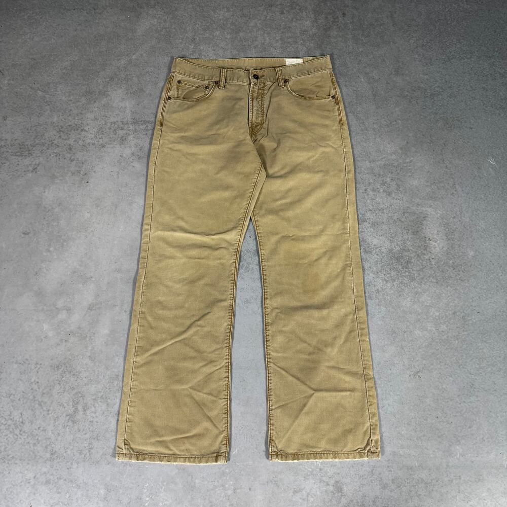 Vintage X2 Relaxed Loose Leg Pants Tan - Size: 34x32